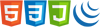 HTML5, CSS3 and JavaScript logos