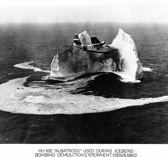 Iceberg bombing.  Please click on picture for a more detailed description.